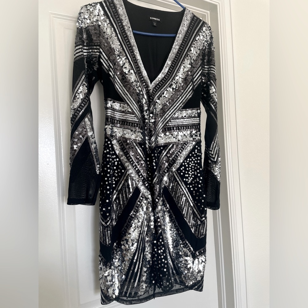 Express sequin dress